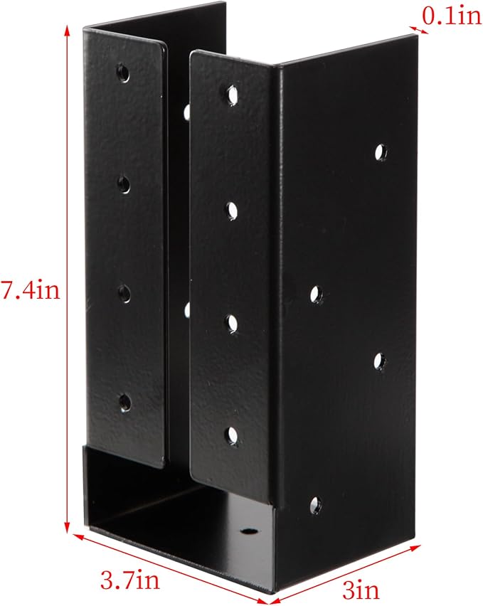 Gawicpy Concealed Joist Hangers, Outdoor Trim Concealed Flanges, - Image 2