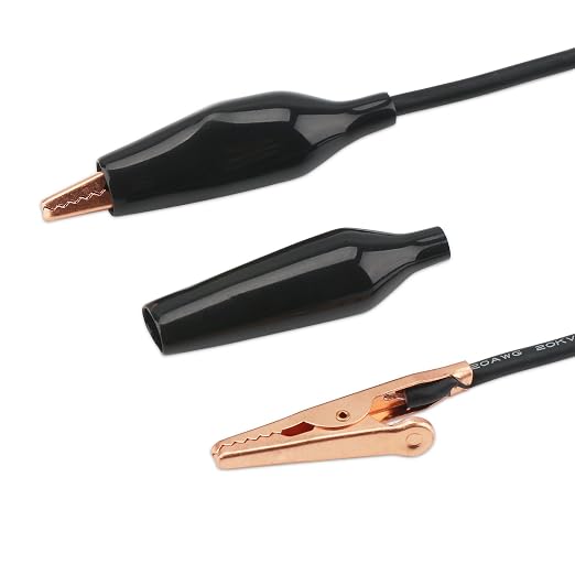 DROK Jumper Wires with Alligator Clips Electrical 20 AWG Copper Wire | Double - Image 5