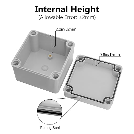 IP67 Waterproof Junction Box ABS Plastic Project Box Dustproof Electrical Box - Image 4