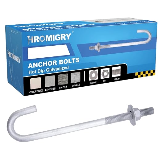 3/4” x 10” J Bolt Anchors for Concrete - Image 2