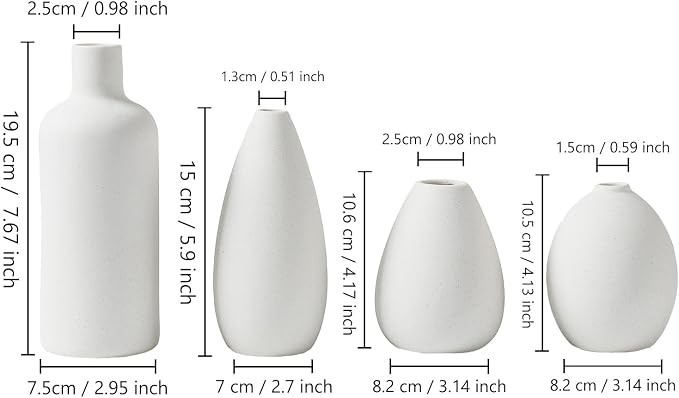CEMABT White Ceramic Vase Set - Image 6