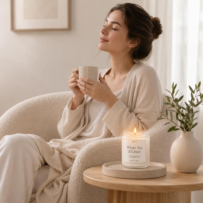 Scented Candles Gift Set, 6 Pack Clean Living Scented Candles | 7 oz Soy Candles - Image 5