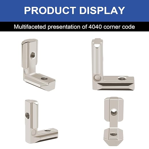 24pcs 4040 Extrusion Connector Corner Bracket Joint Silver | 4040 Extruded - Image 6