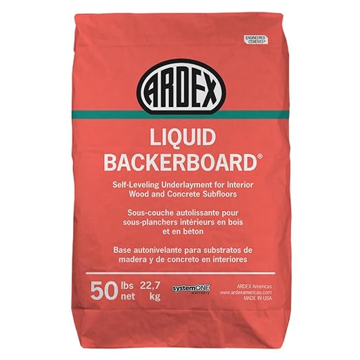 Ardex Liquid BackerBoard Cement-Based Self-Levelling Underlayment 50 lb Bag | by Ardex