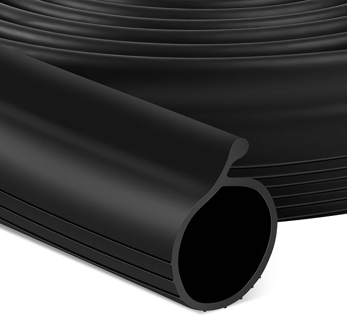 20 FT Garage Door Bottom Seal Rubber 0.19" P Bulb Bottom Garage Weather by MYFAMIREA