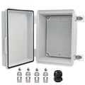 Waterproof Electrical Box, IP67 Junction Box Stainless Steel Latch Hinged Grey by YETLEBOX