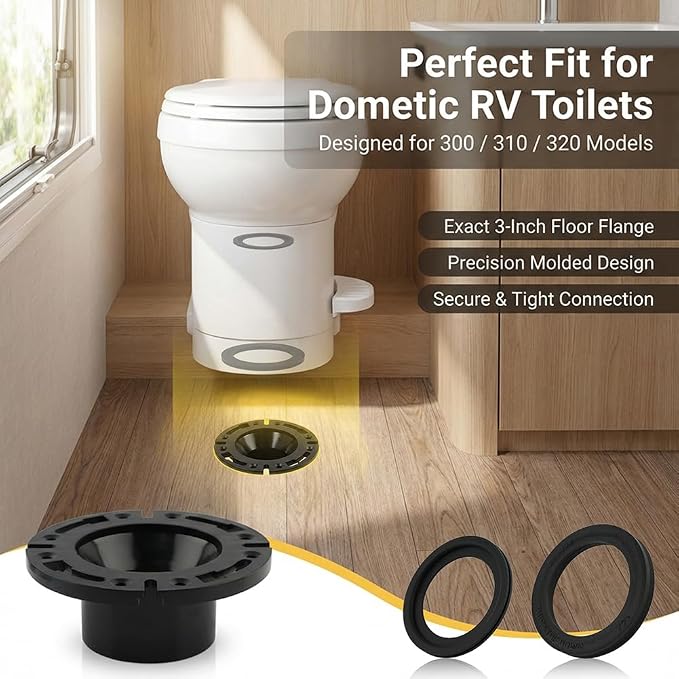 RV Toilet Seal and 3" Socket Floor Flange - Image 5