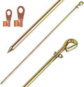 1/2" diameter, Satellite Dishes, Ground Post Pin, Tie out Stake by minidodoca