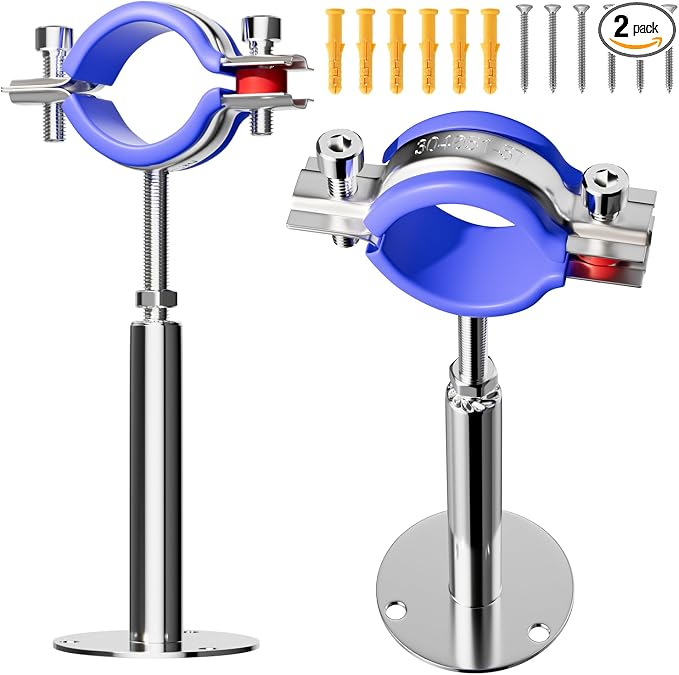 2 Pack Wall Mount Ceiling Mount Pipe Supports Suitable by Unknown