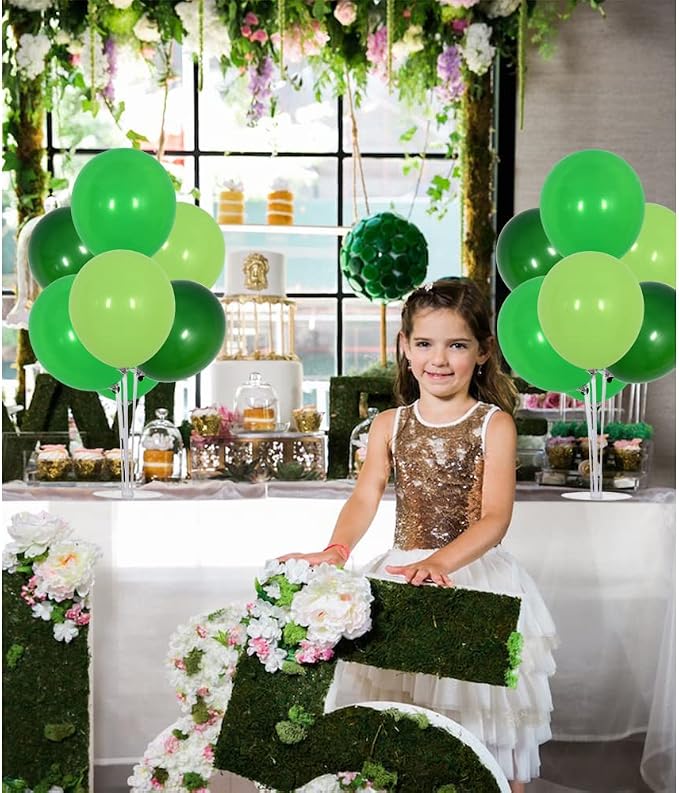TONIFUL 4 Set Green Balloon Stand Balloon Centerpiece - Image 4