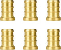 6-Pack 1/2 Inch PEX Plug End Cap Fittings | Brass by SUNGATOR