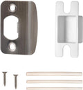 Door Strike Plate for Interior Doors, Antique Pewter, 1 Pack | 2-1/4"x1-3/4" by Newlaking