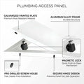 Magnetic Plumbing Access Panel for Drywall, Easy Install Wall Cover Plate for - Image 2