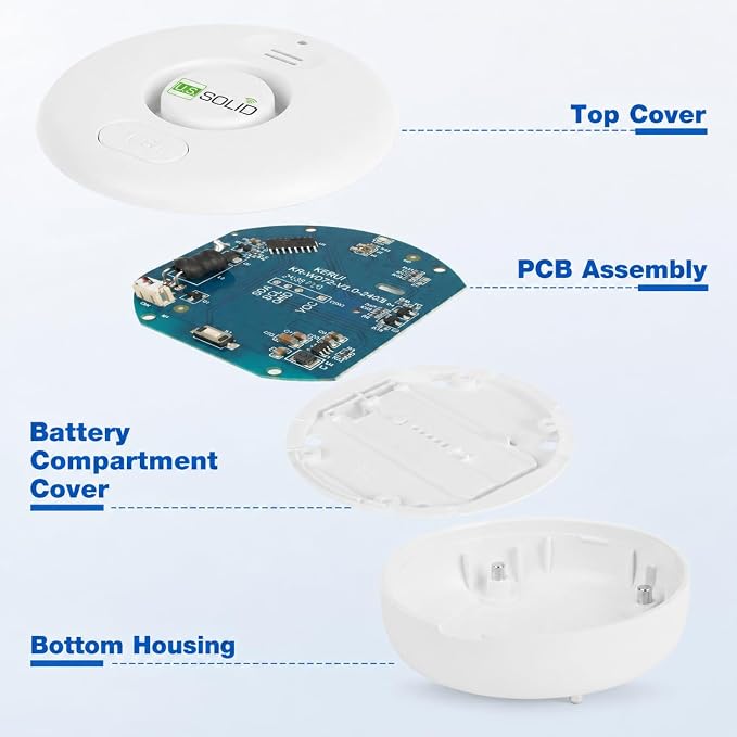 U.S. Solid WiFi Water Leak Detector, Tuya Smart App Flood Sensor Alarm - Image 8