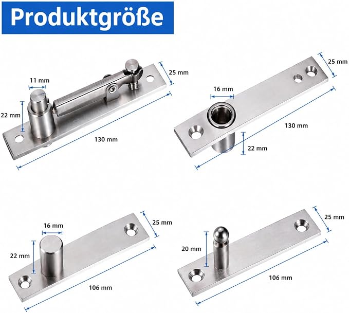 Heavy Duty Pivot Hinge for Wood Door - Image 7