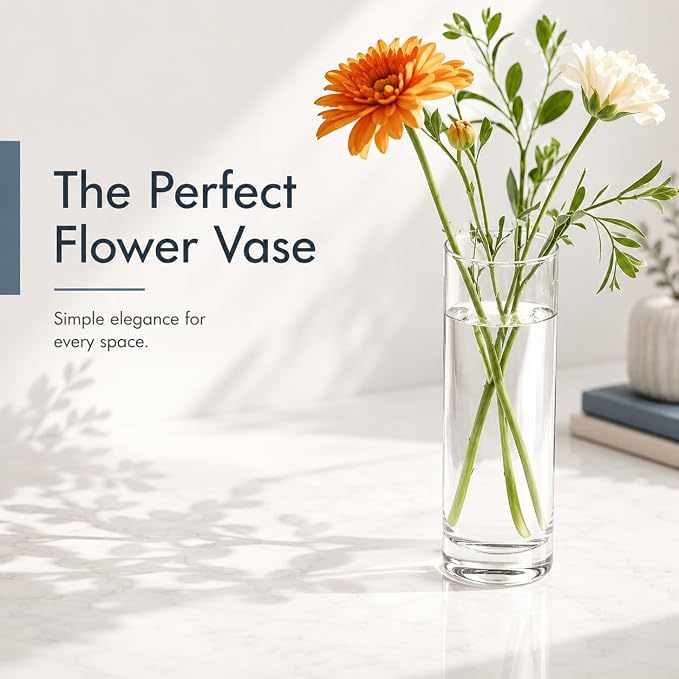 KRNDUMA 15pcs Glass Vase Cylinder Vases - Image 2
