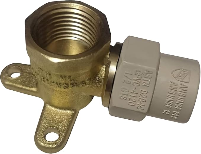 5 Pack XFITTING 1/2 in Female NPT x 1/2 in CPVC Drop Ear Elbow - Image 3