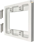 iMBAPrice IMBA-BES2 2-Gang Non-Metallic Shallow Surface Box Extender in White by iMBAPrice
