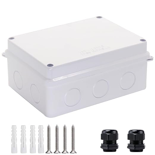 Junction Box Dustproof Waterproof IP65 ABS Plastic Electrical Boxes, Indoor & by LuSumtly