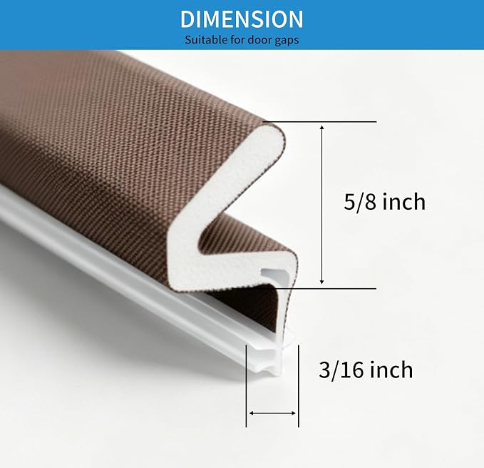 40FT Weather Stripping Door Seal, V-Shaped Q Foam, Door Weather Stripping - Image 3