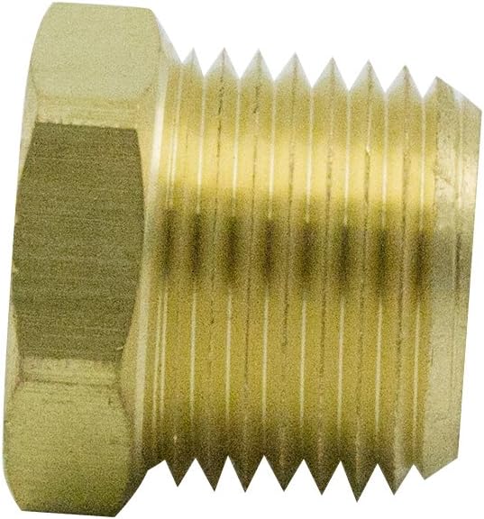 Brass Pipe Fitting Hex Bushing 1/2" NPT Male to 3/8" NPT Female Adapter 1200psi - Image 5