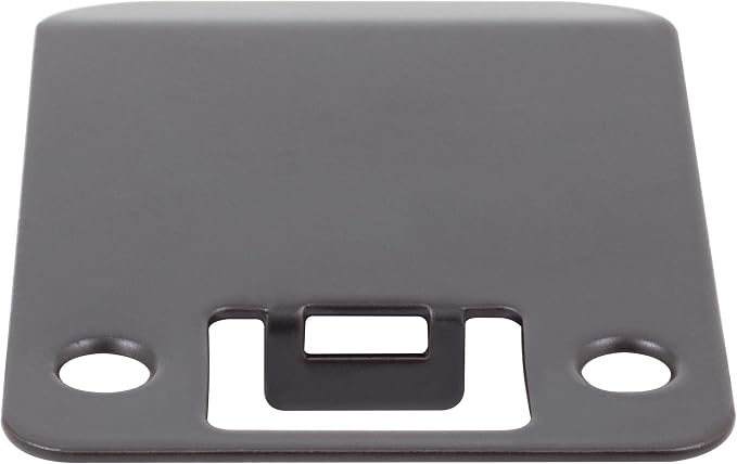 Round Corner Extended Lip Strike Plate, 2-1/4" x 2-1/2", Matte Black - Image 4