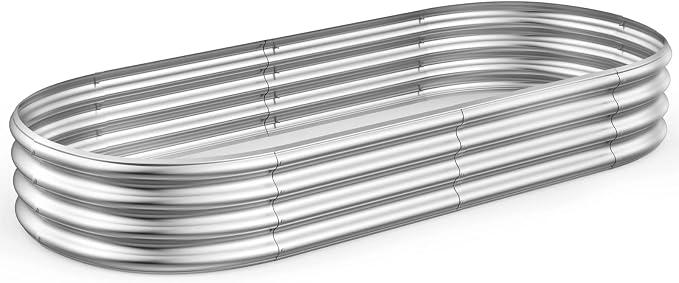 Rakukiri Raised Garden Bed GRS Certified Galvanized Planter Box Outdoor - Image 7