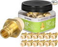 12 Pack 1/2" Pex-A x 1/2" CPVC Transition Adapter Heavy Duty Brass Barb PEX by Orianse