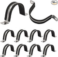 BokWin 2 Inch Stainless Steel Rigid Pipe Strap | Pipe Fasten Holder, 2 Holes U by Unknown