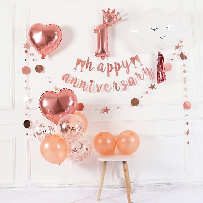 ZJDHPTY 4Set Rose Gold Balloon Stand Table Centerpieces Party Decor | Birthday - Image 2