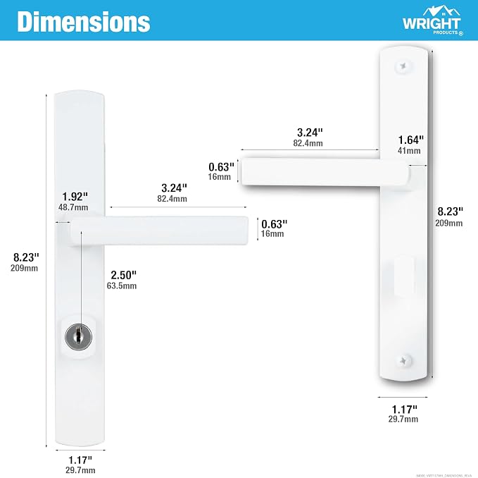 Wright Products Serenade Mortise Keyed Door Lever - Image 7