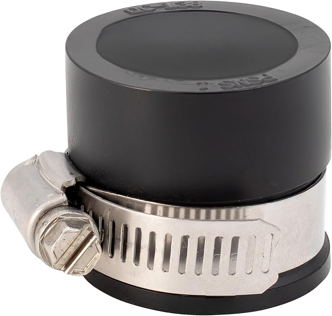 Fernco PQC-1.38 1-in. QwikCap Flexible PVC Pipe Cap, Cleanout and Test Pipe Plug - Image 5