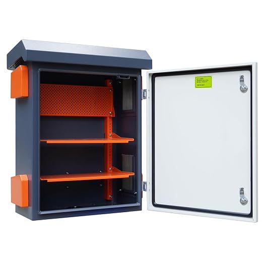 Metal Nema Enclosure with Fan Vented, Mount Track Electrical Box 20X24X12 | by SWPEC