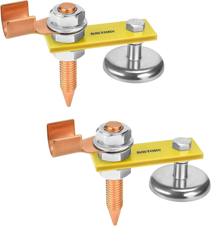 BAYTORY Upgrade Magnetic Welding Support Ground Clamp Tools, 2-Piece Single - Image 3