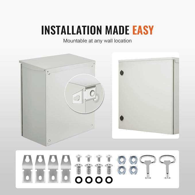 VEVOR Electrical Enclosure, NEMA 4 Outdoor Enclosure, IP65 Waterproof & - Image 6
