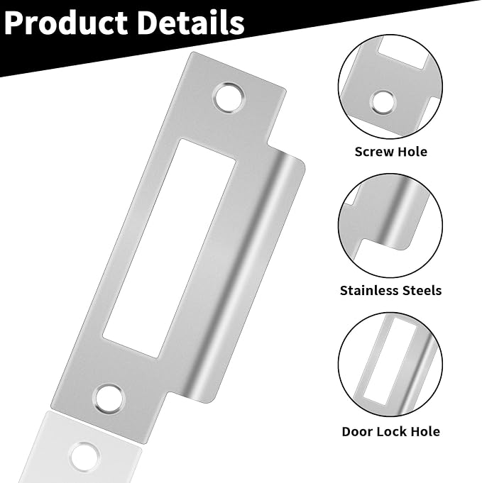 4-7/8" Door Strike Plate, Universal Door Strike Plate - Image 5