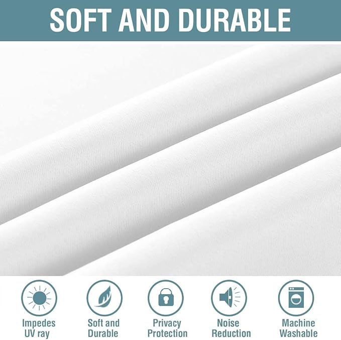 H.VERSAILTEX White Curtain 84 inches Long - Image 8