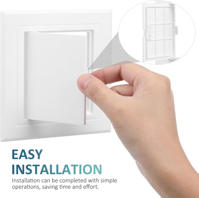 jojofuny Access Panel for Drywall, 3 X 3 Inch PVC Toilet Wall Access Panel - Image 3