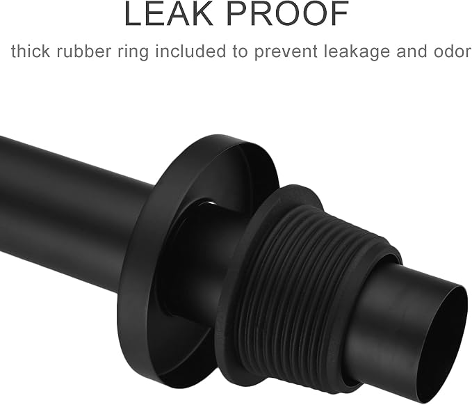 Brass Round Bottle P Trap, Basin Sink Waste Trap Drain Tube Kit Adjustable - Image 4