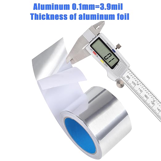 Romeda Aluminum Foil Tape, 3 inch x 65 Feet, Insulation Adhesive Metal High - Image 3