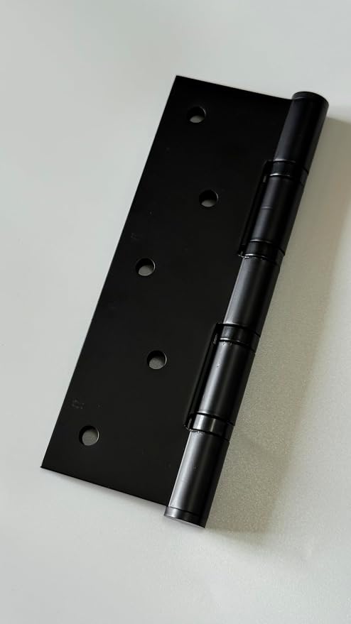 Stainless Steel Ball Bearing Matte Black 6 inch Door Hinges - Image 4