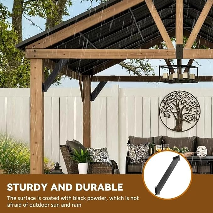 45 Degree Angle Support Bracket，Pergola Kit Heavy Duty Connectors，Corner - Image 6