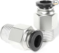 TAILONZ PNEUMATIC Male Straight 3/8 Inch Tube OD x 1/8 Inch NPT Thread Push to by TAILONZPNEUMATIC