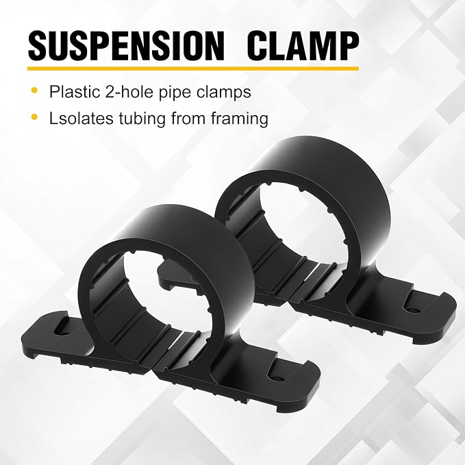 Briwooody 50 Pack 1 1/4 Inch Pipe Supports Suspension - Image 3