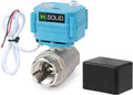 U.S. Solid 3/4inch Stainless Steel Motorized Ball Valve, Full Port, IP67 by USSolid
