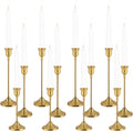 Candlestick Holders 4 Sets, Brass Gold Candle Holders by Tunyet