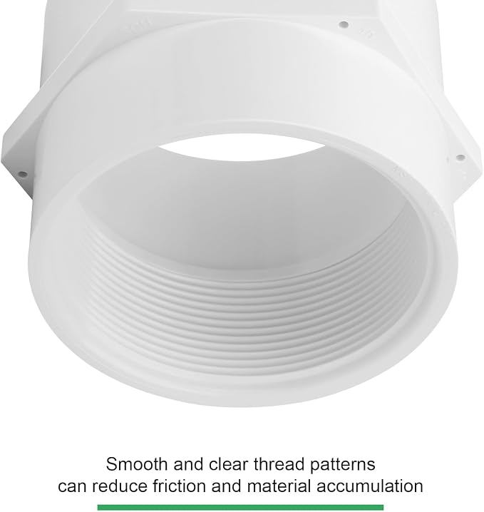 4" Socket x Female Pipe Thread Adapter PVC Pipe Fittings Furniture Grade SCH40 - Image 5