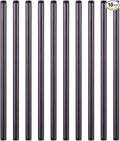 10 Pack 1/2 x 18 Inch Black Pipe Malleable Steel Nipples Fitting | DIY by NIUBIDINDUSTRIALFURNITUR