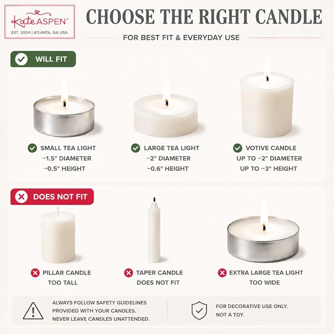 Kate Aspen Ribbed Glass Candle Holder Set - Image 7