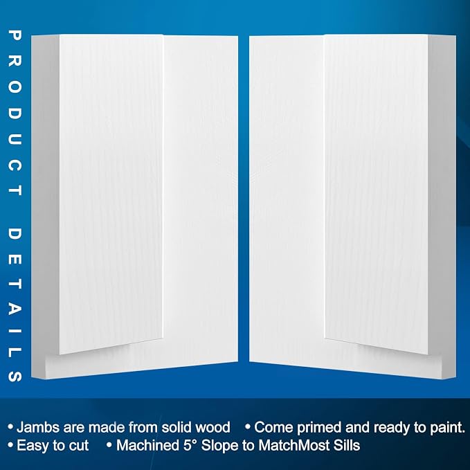 CroBlissful 1 Set 8 Inch L X 6-9/16 Inch W X 1-1/4 T Exterior Door Jamb Repair - Image 3
